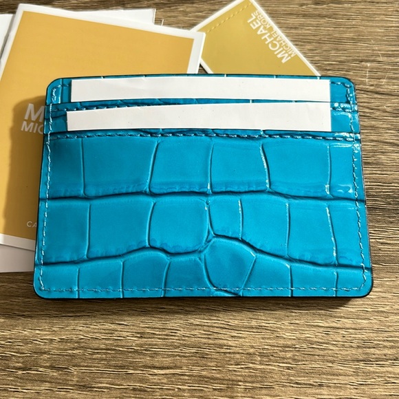 MK Card Case Croc Patent Leather NWT - Picture 2 of 6